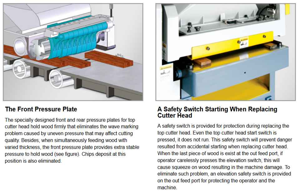 เครื่องไสไม้ , เครื่องไสสองหน้า, เครื่องไสไม้สองหน้า, Double side planer